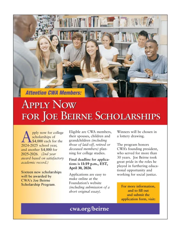 Joe Beirne Scholarship Flyer